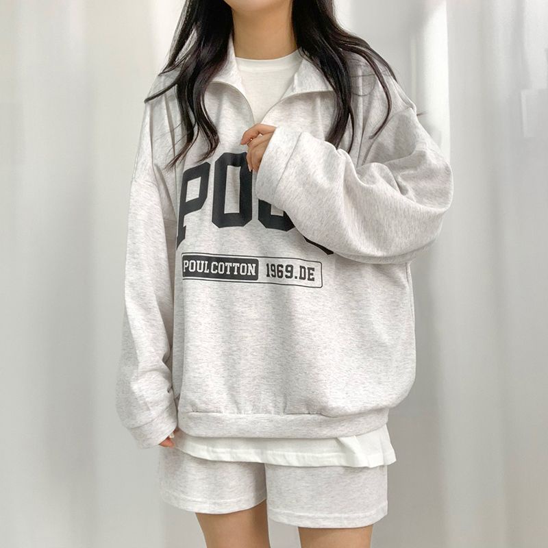 POCO COLAR Sweater Wanita | Sweater Kerah | Sweater Oversize bahan fleece