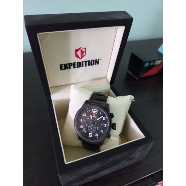 Jam Expedition E6401M Black Dus Jam Minus NEGO