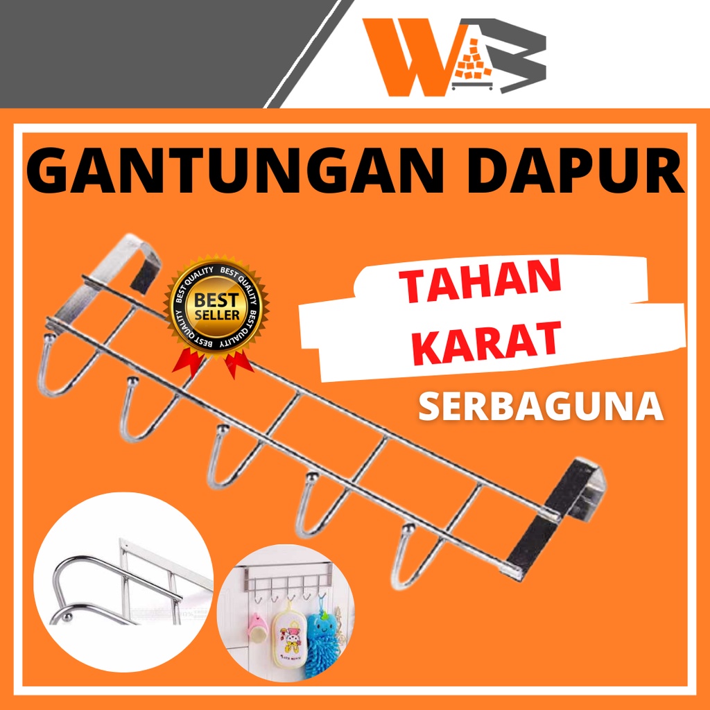 COD Gantungan Dapur Serbaguna Hook Tempat Spatula Dan Alat Masak Peralatna Dapur Besi C79