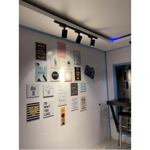 1 set lampu rel isi 3 pcs lampu rel 10 watt dan 1 rel panjang 1 meter