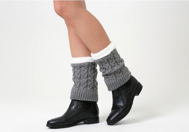 IMPORT Leg Warmer Fur Thick Winter Musim Dingin Kaos Kaki