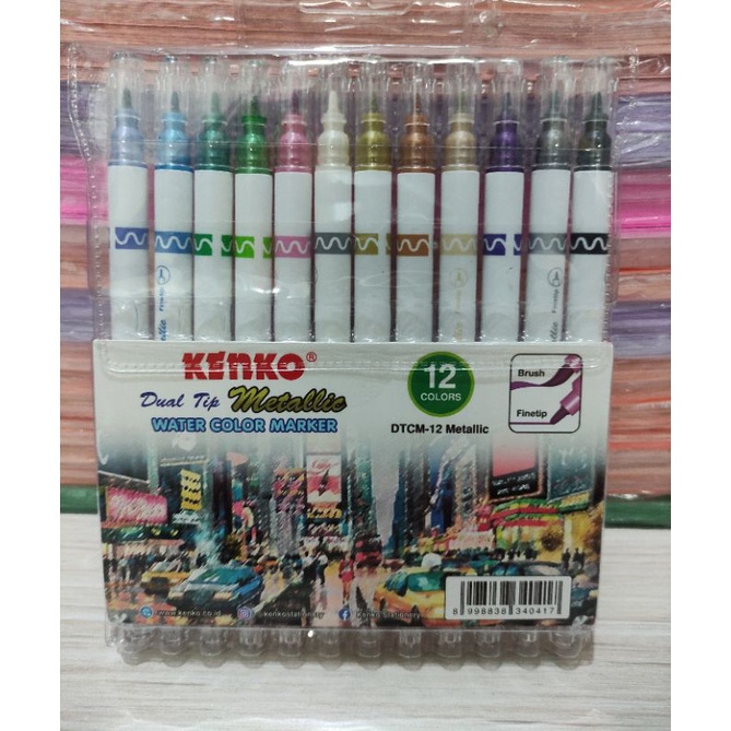 

Dual tip kenko water color metalik DTCM-12