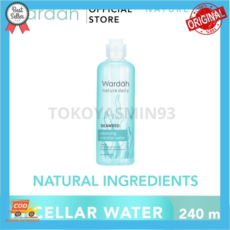 Wardah Nature Daily Seaweed Cleansing Micellar Water 240 ml Murah