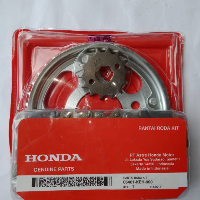 Gear set komplit  Verza new / cb 150R old/ kualitas ori  AHM