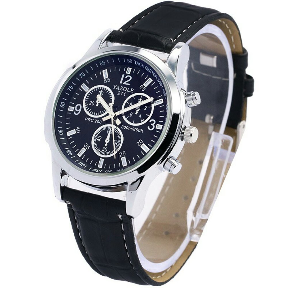 Jam Tangan Pria Geneva Leather Quartz Jam Tangan Pria Casual Watch Jam Tangan Pria