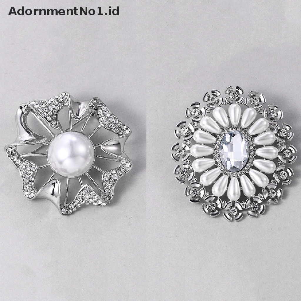 (AdornmentNo1) Bros / Pin Vintage Bentuk Tetesan Air Aksen Kristal + Berlian Imitasi Untuk Wanita / Pesta Pernikahan