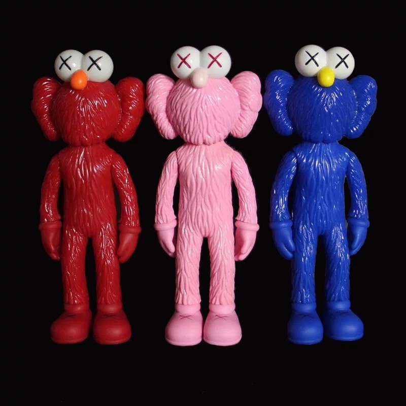 KAWS MoMA BFF Elmo Sesame Street Companion Original Fake Museum Of Modern Arts Exclusive Statue Toys