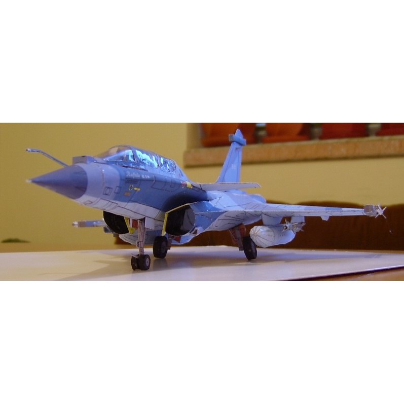 DIY Miniatur Papercraft Pesawat Tempur Rafale B