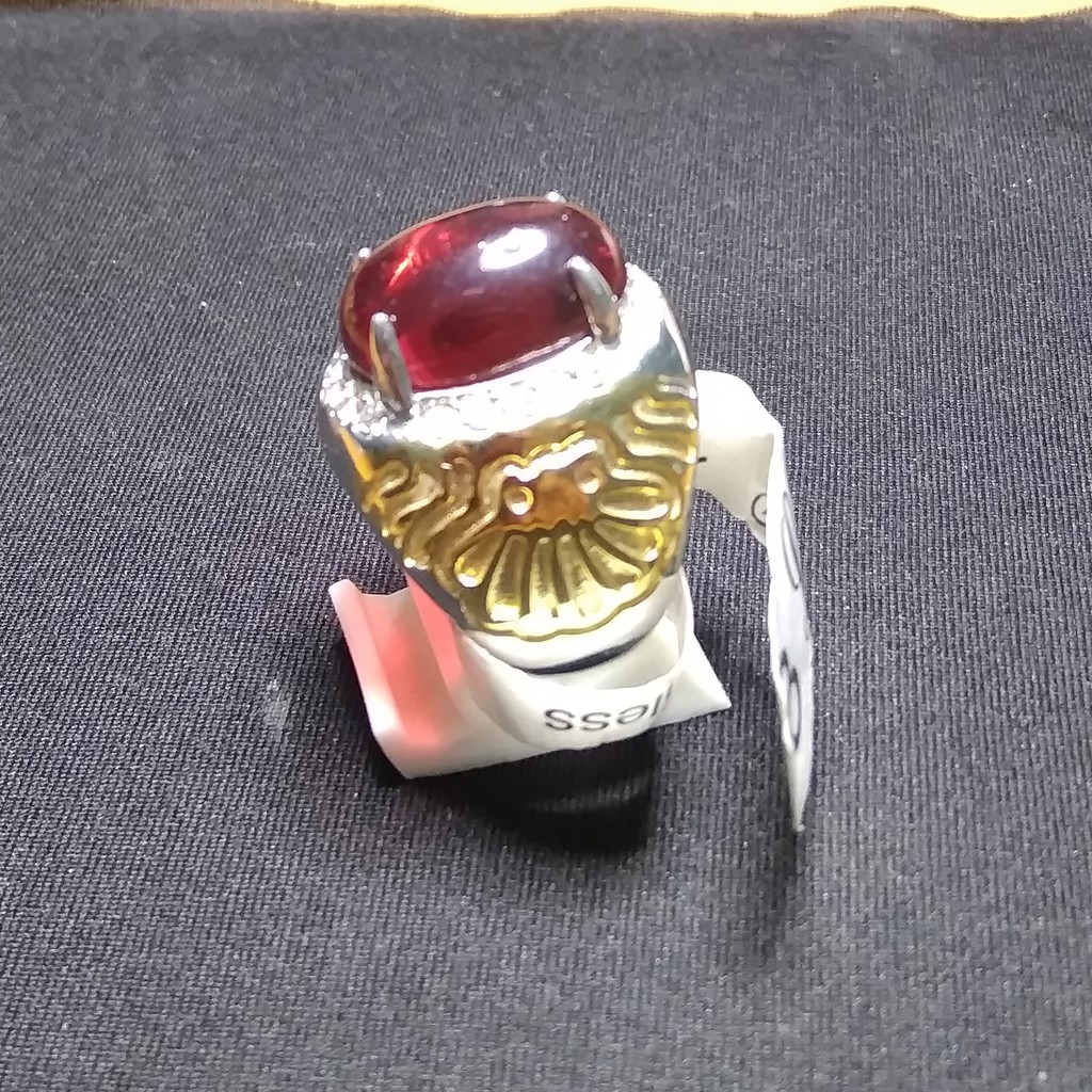 cincin batu akik  lek baron darah