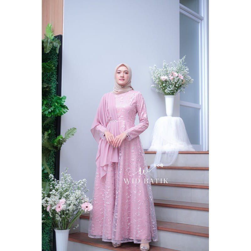 GAMIS ALEENA BROKAT GAMIS BROKAT GAMIS KONDANGAN GAMIS RAMADAN