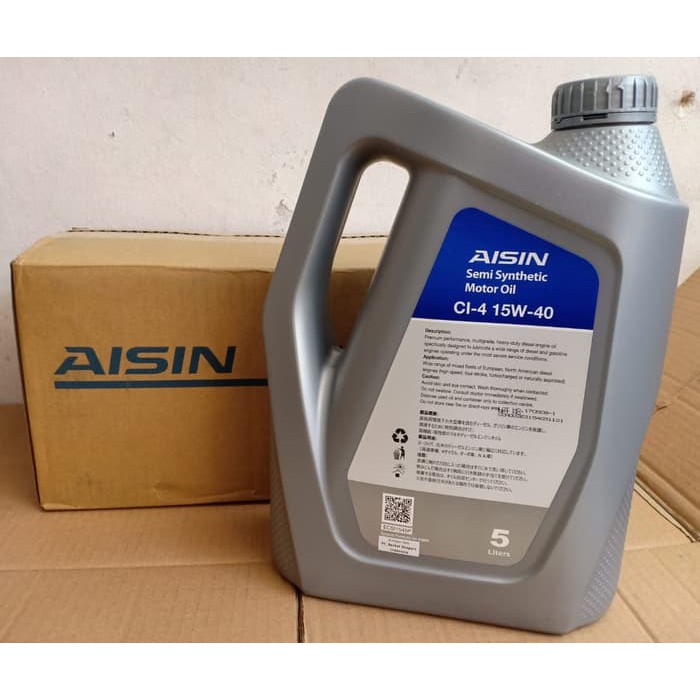 Oli Aisin 15W 40 API Cl-4/SL Synthetic isi 5 ltr ASLI