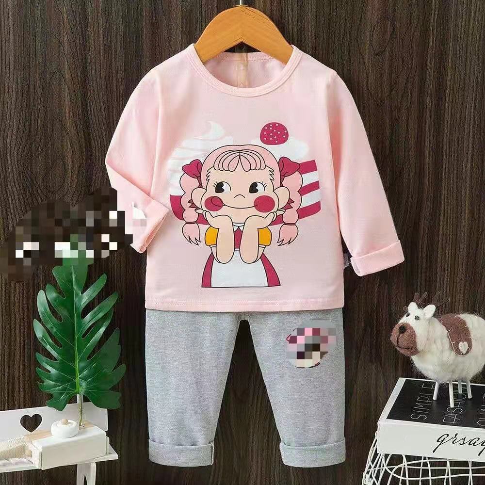 GROSIR piyama panjang baju tidur anak cewek import motif milky peko