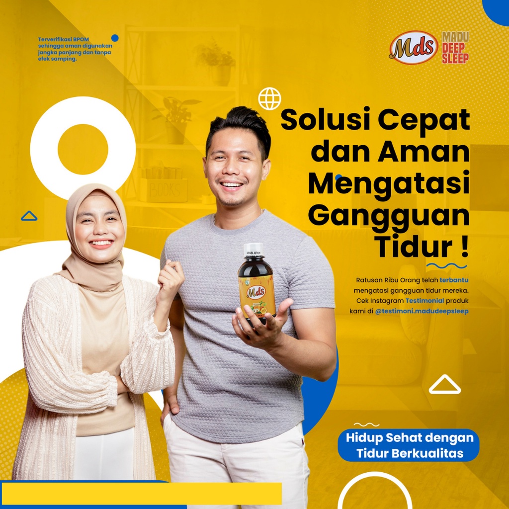 MADU DEEP SLEEP (MDS) - Madu Herbal Insomnia Original Solusi Atasi Susah Tidur Membantu Gangguan Kesulitan Tidur Obat Tidur Lelap Nyenyak Berkualitas Meningkatkan Daya Tahan Tubuh Antibodi Mencegah Stress Memperbaiki Kualitas Tidur Asli 280 gram