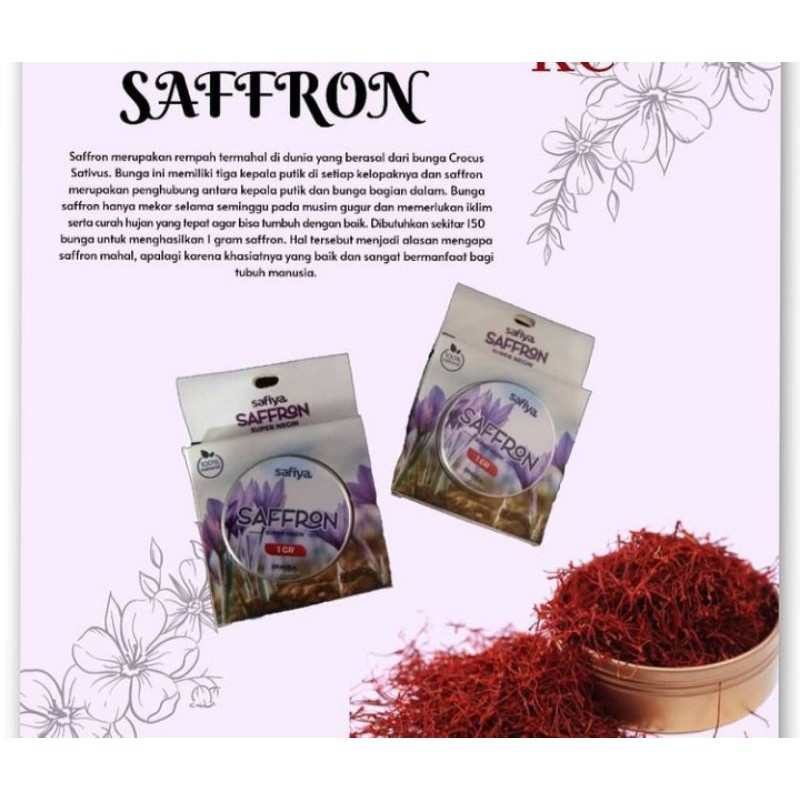 SAFFRON 1 gram | perawatan