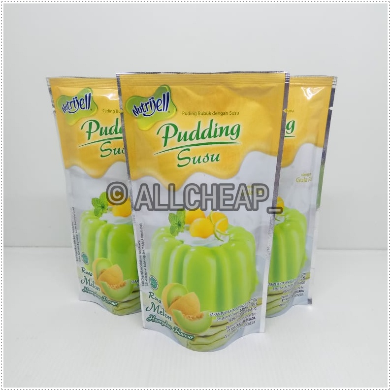 nutrijel PUDING susu rasa MELON flavour 145gr (5.11oz)