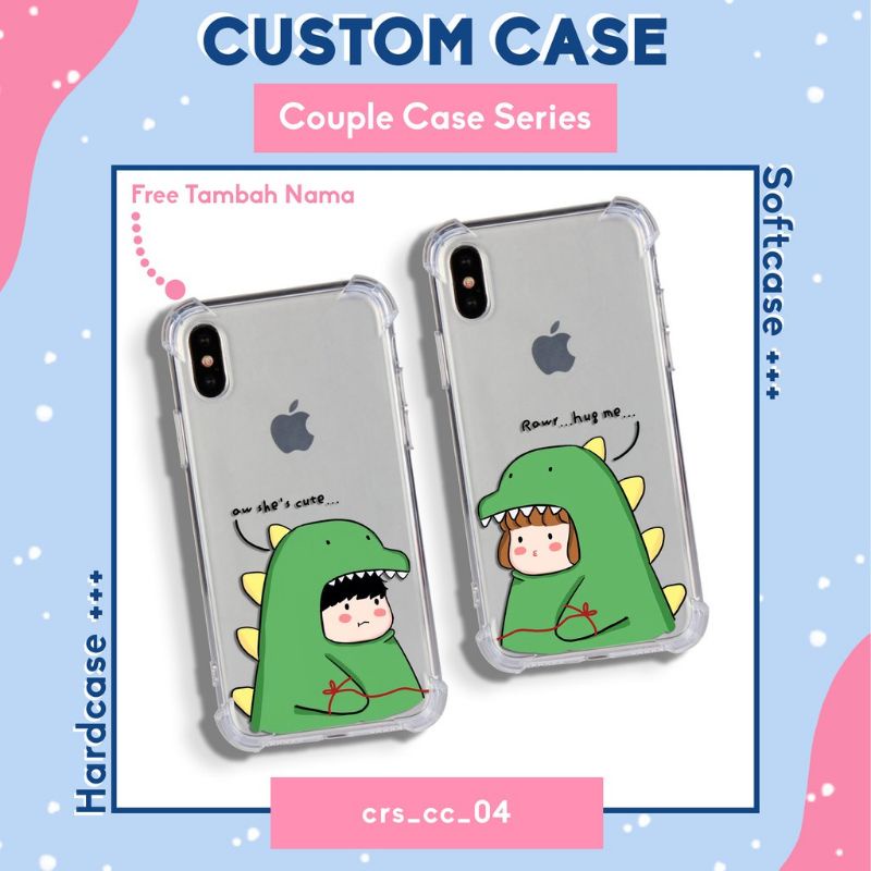 Case couple dino all tipe bisa reques nama