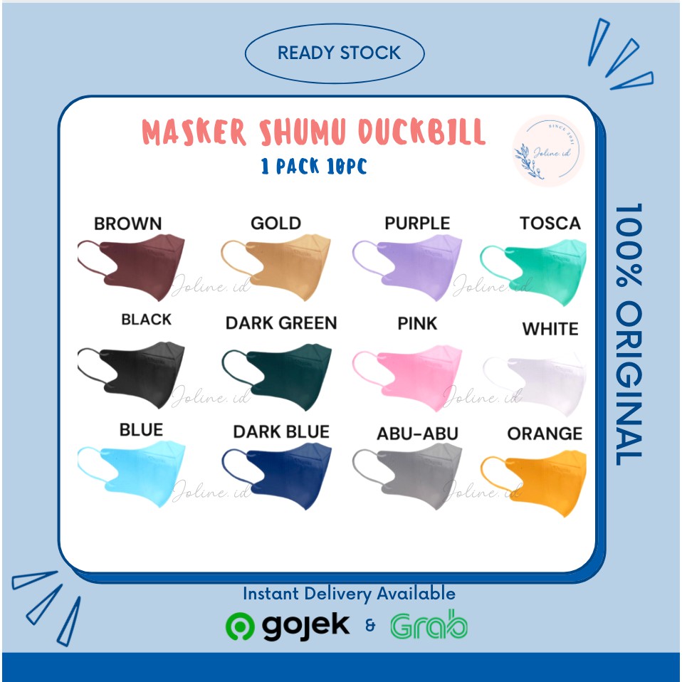 Masker Surgical Mask 4 Lapis Duckbill SHUMU Original 100%