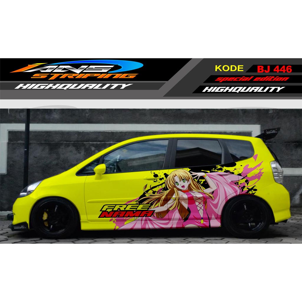 DECAL STICKER MOBIL JAZZ, BRIO, AGYA, SWIFT, IGNIS / VARIASI STICKER MOBIL / STIKER MOBIL JAZZ LAMA