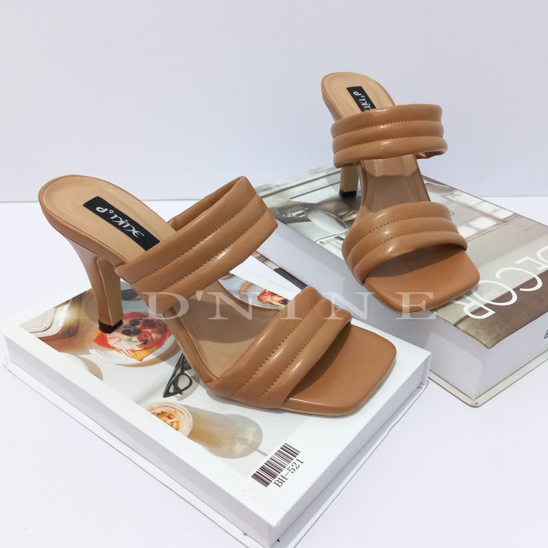 JOYYA Sandal Wanita Heels double strap busa YY 01