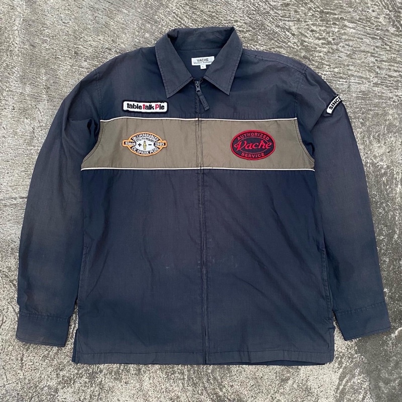 Vintage "Vache Workshop" Zipper-Workshirt