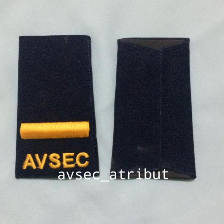 Modern.. BAR I KUNING BORDIR/PANGKAT AVSEC/ATRIBUT AVSEC