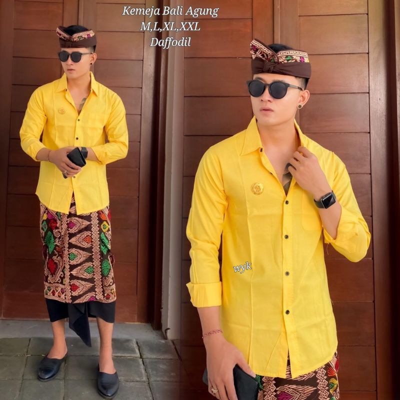 Kemeja Bali Agung/Kemeja Pria/Pakaian Adat Bali