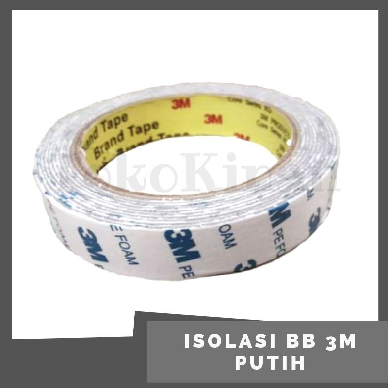 

Isolasi BB 3M Putih Sparepart Mobil Terlaris Isolasi Bolak Balik Double Tape 3M putih