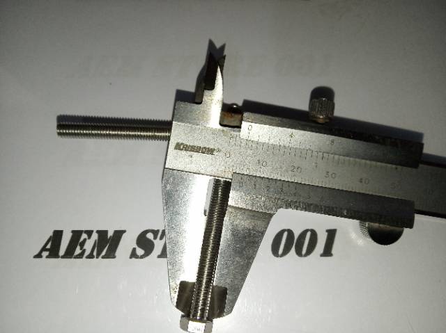 Baut hex M5 x 65 (6.5cm) stainless 304