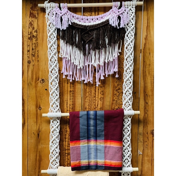 READY STOK) macramegantungan kerudung/ kain / macrame wall hanging (HD 122)