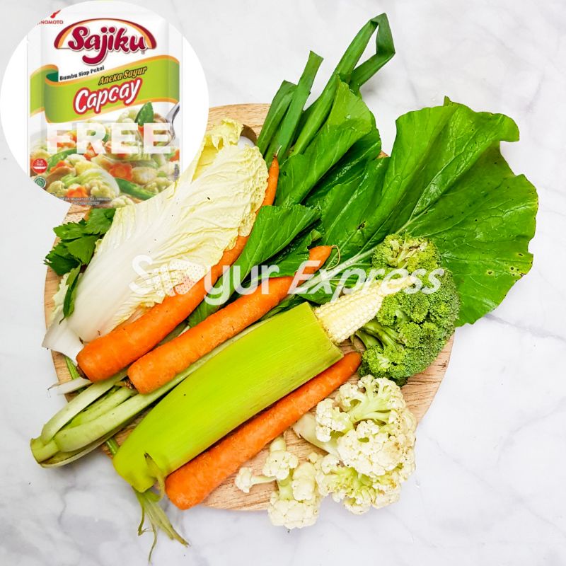 KIRIM INSTAN Paketan Sayur Capcay 500gr BONUS Sajiku Capcay