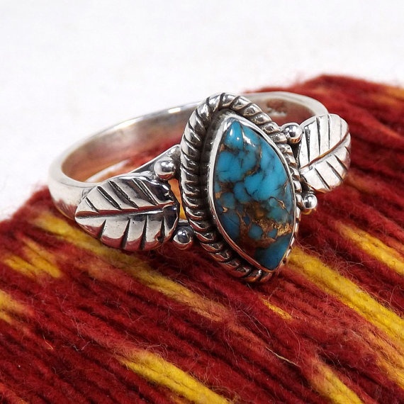 Cincin Turquoise Biru Bentuk Oval Gaya Eropa Dan Amerika Untuk Pria Dan Wanita