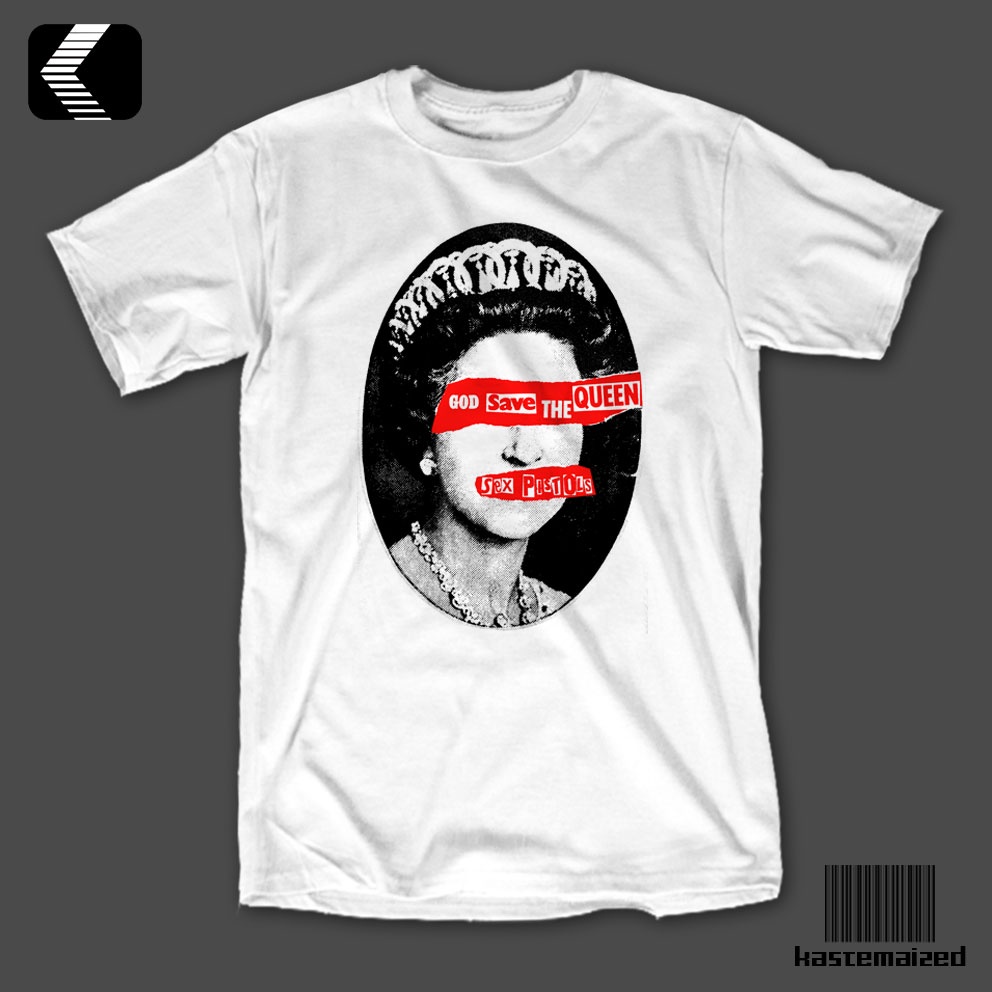 Kaos Band Sex Pistols - God Save The Queen White