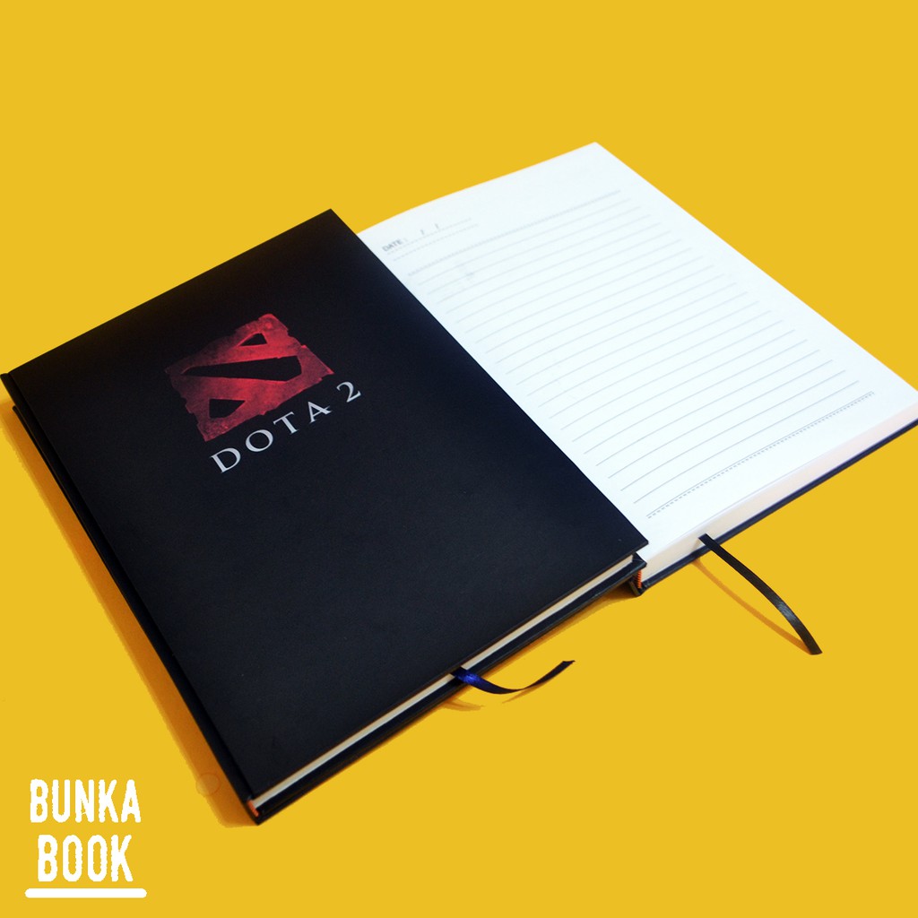 

Note Book Hardcover Game Dota 2 Logo Ukuran A5 Jurnal Agenda Planner