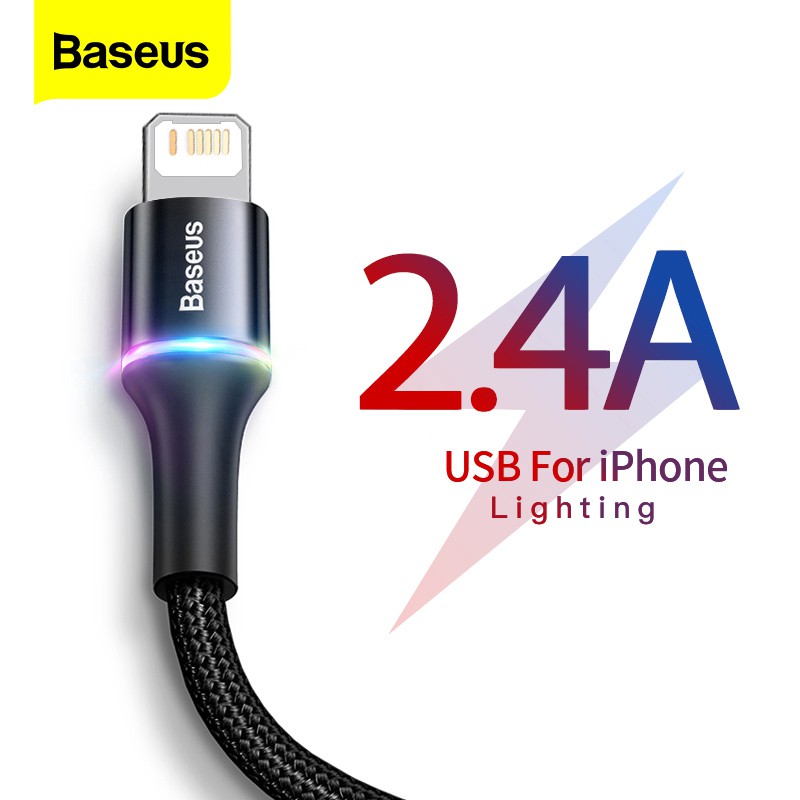 Baseus 100% Original USB Charger 2.4A Kabel Fast Charging