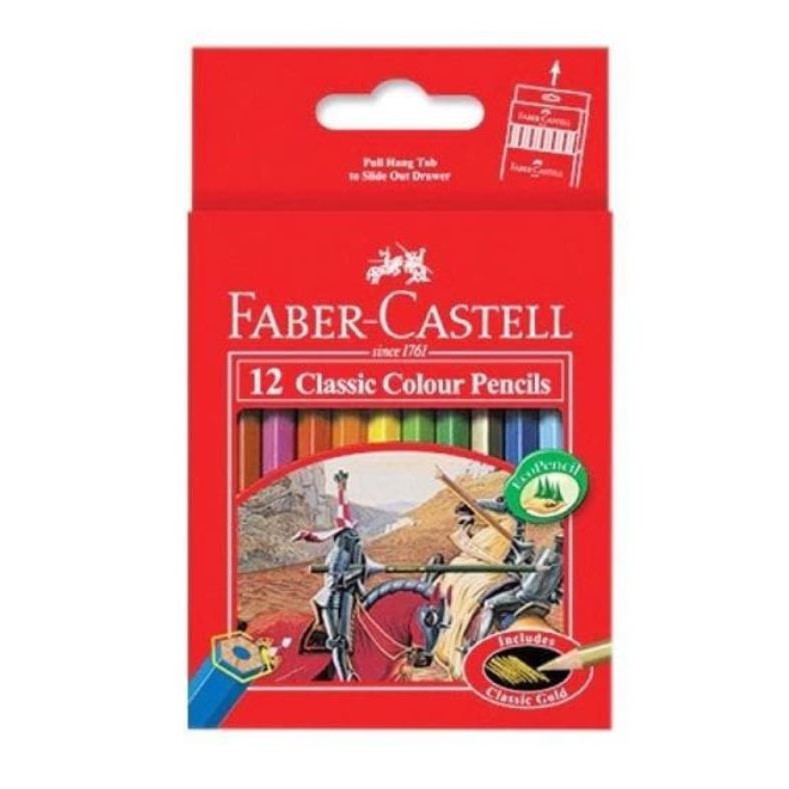 

Pensil Warna Faber Castell 12 Warna Pendek Classic