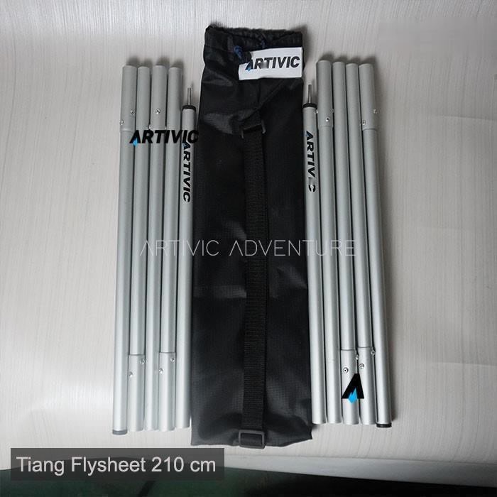 Sepasang Tiang Flysheet 210cm Aluminium Alloy Pole Artivic Ultralight
