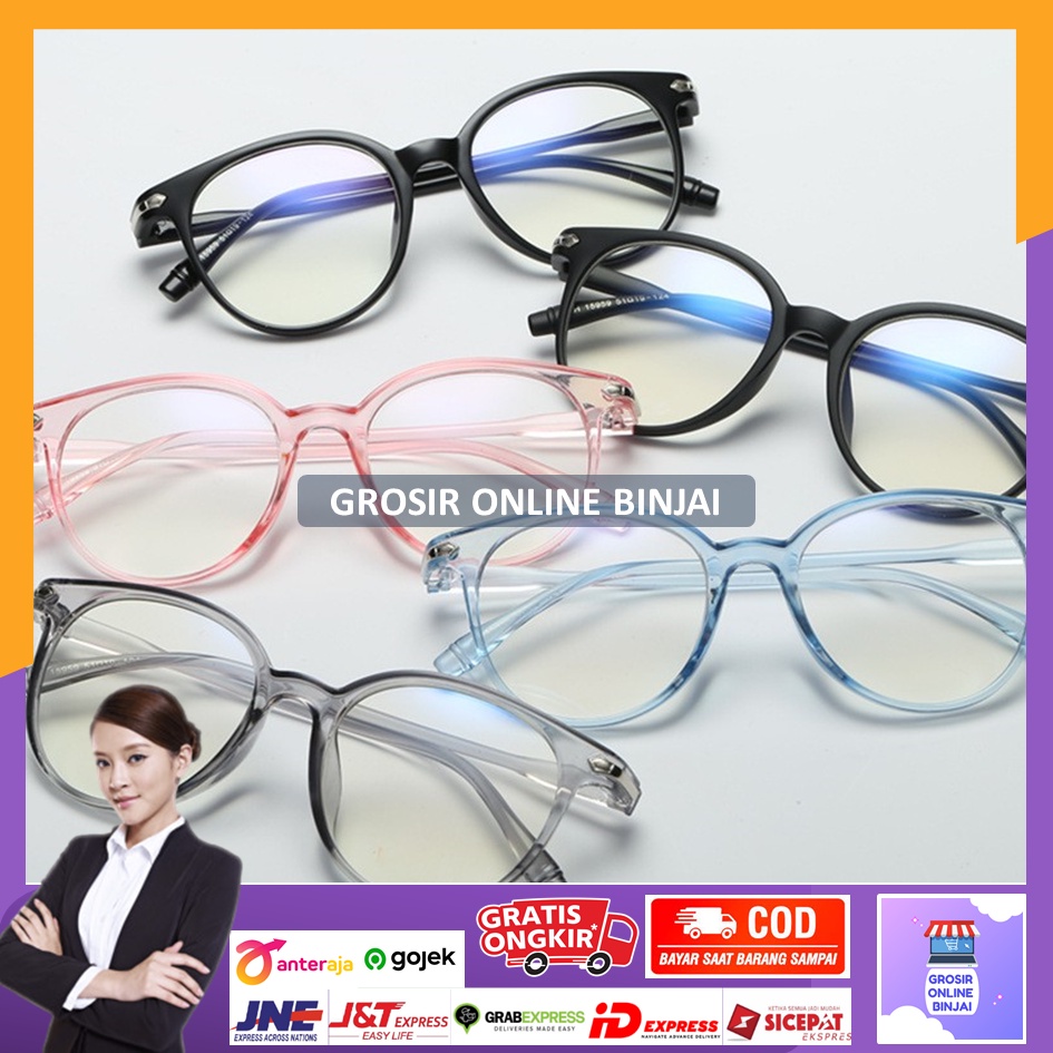 【BISA COD】 KACAMATA ANTI RADIASI PRIA WANITA UNISEX / KACA MATA ANTI RADIASI KOMPUTER HP