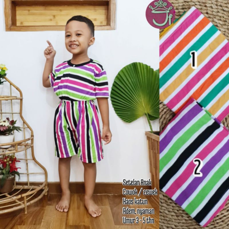 Setelan Salur anak usia 3-5th //JF259