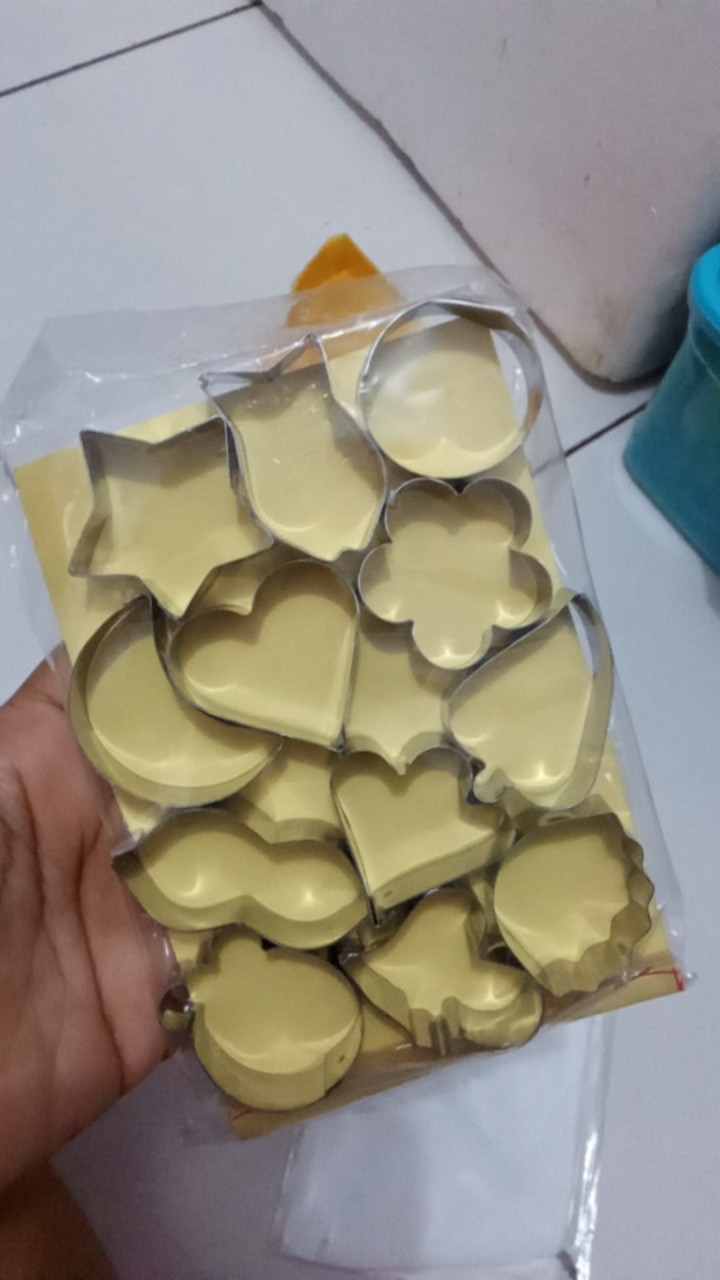 Cetakan Kue Kering/cutter Cookies Isi 15