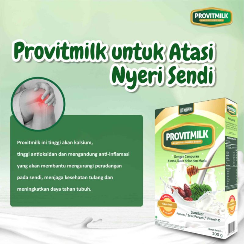 PROVITMILK Susu Kambing Plus Herbal | Untuk nyeri Sendi