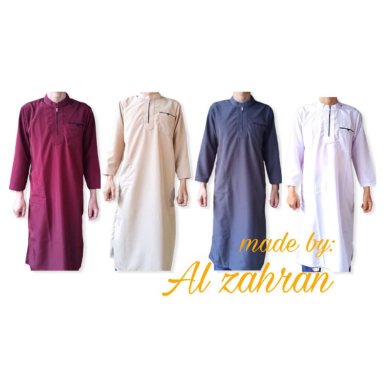 jubah gamis anak laki laki tanggung 1-14 tahun saku motif