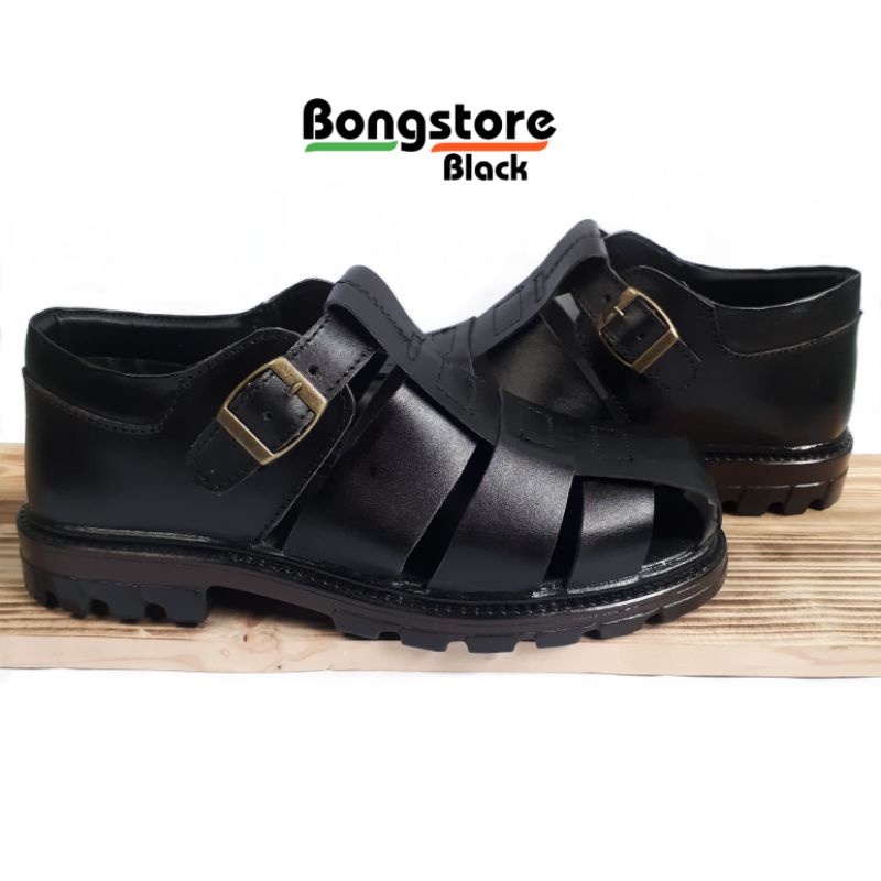 sepatu sandal pria kulit asli berkualitas premium sandal sepatu pria brongsong kulit asli terlaris