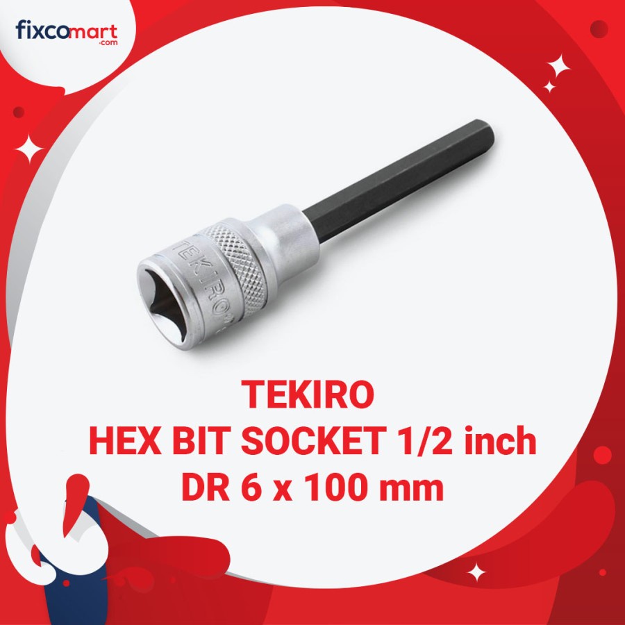 Tekiro Hex Bit Socket 1/2 inch 6 x 100 mm / Mata Sock L