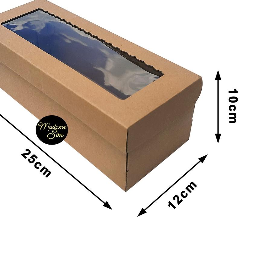 

KOTAK KUE - CAKE BOX - DUS BOLU 25 x 12 x 10 CM - MS-08 (ISI : 10 PCS)