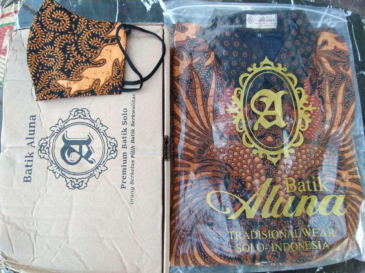 Batik Pria Slim Fit Lengan Panjang Premium Modern Kemeja Batik Pria Slimfit Solo Batik Cowok Gba 094