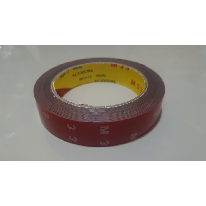 

Cantik Double Tape Perekat Bolak Balik Mm 20M X 4.5M 3M Doubletip Merah Trendi