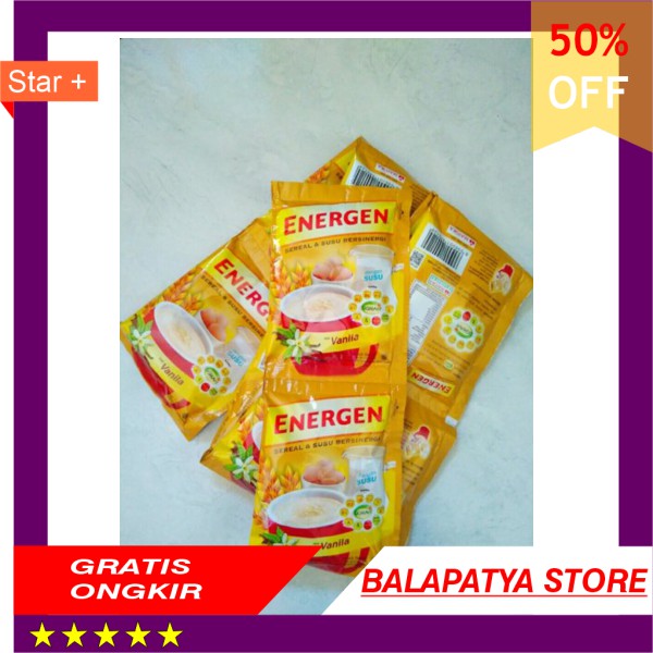 

STOK SISA 9 SAJA ! BURUAN !!! Energen sereal dan susu dengan rasa vanila