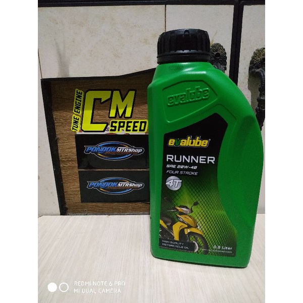OLI EVALUBE 4T RUNNER 0.8LITER MOTOR BEBEK 4TAK ORIGINAL ASLI OLI MURAH