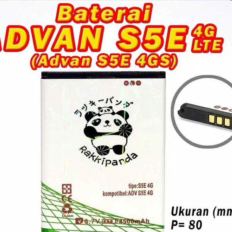 Baterai ADVAN S5E 4G LTE Rakkipanda batre batere batrai batrei 4GS