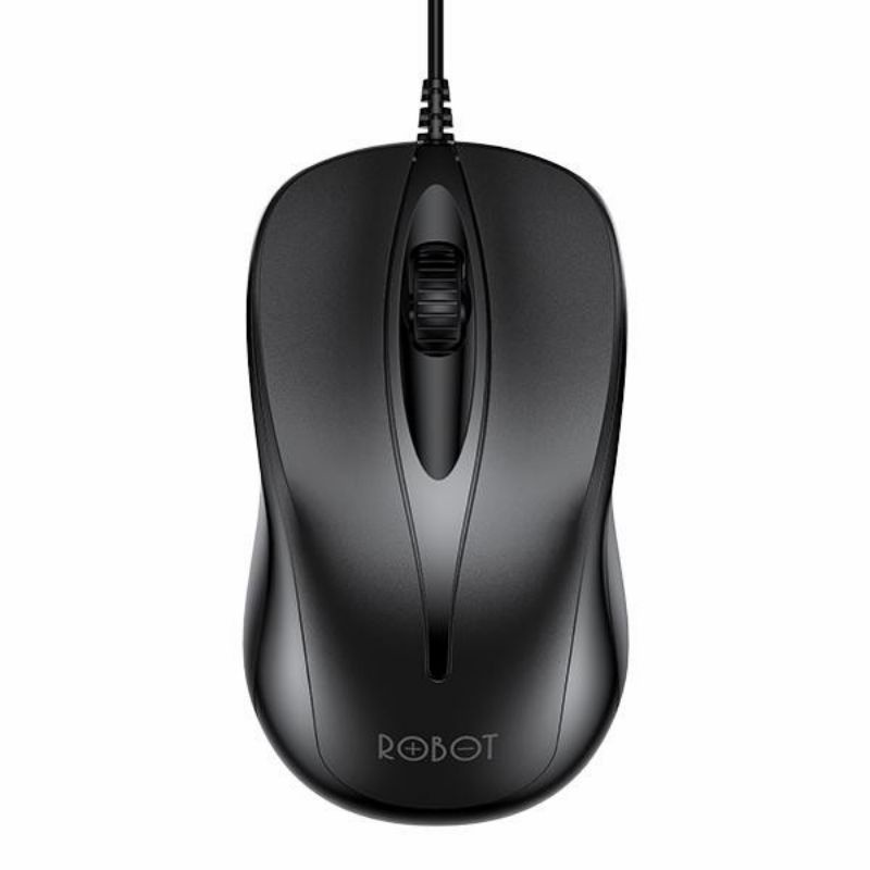 [ROBOT M-100] Mouse Kabel 1200DPI Wired Mouse Laptop Komputer By Robot